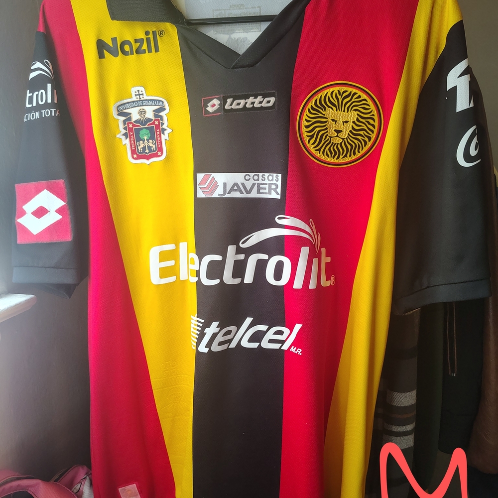 Lotto Red and Yellow Soccer Jersey
